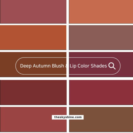 Deep Autumn Blush & Lip Color Chips: 10 Rich and Radiant Picks