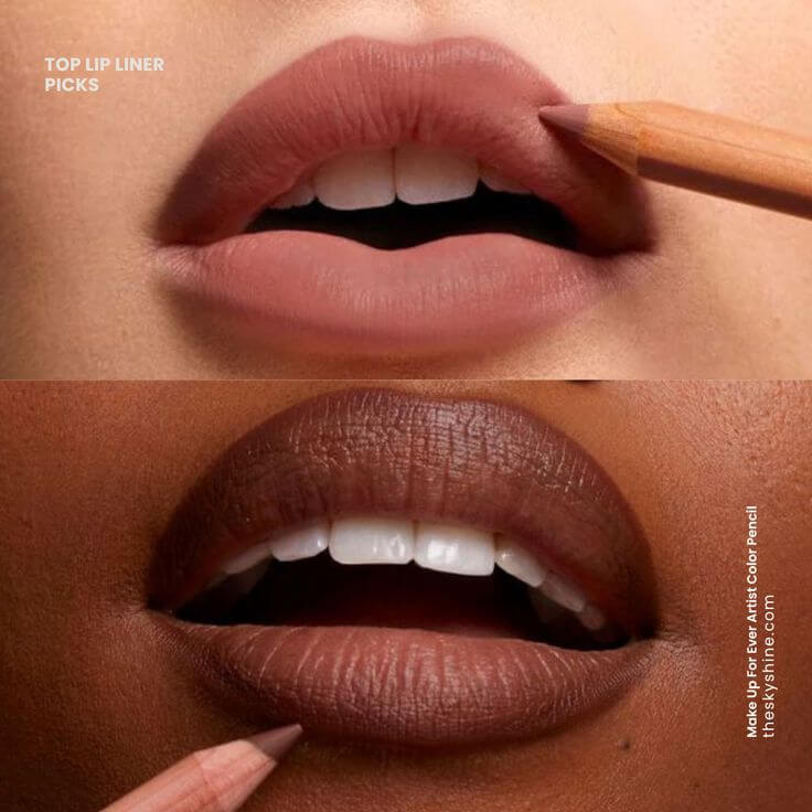 Top Lip Liner Picks: Make Up For Ever Artist Color Pencils for Dark Skin Tones