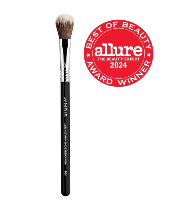 Sigma Beauty Professional F03 High Cheekbone Highlighter™ and Contouring Synthetic Face Makeup Brush