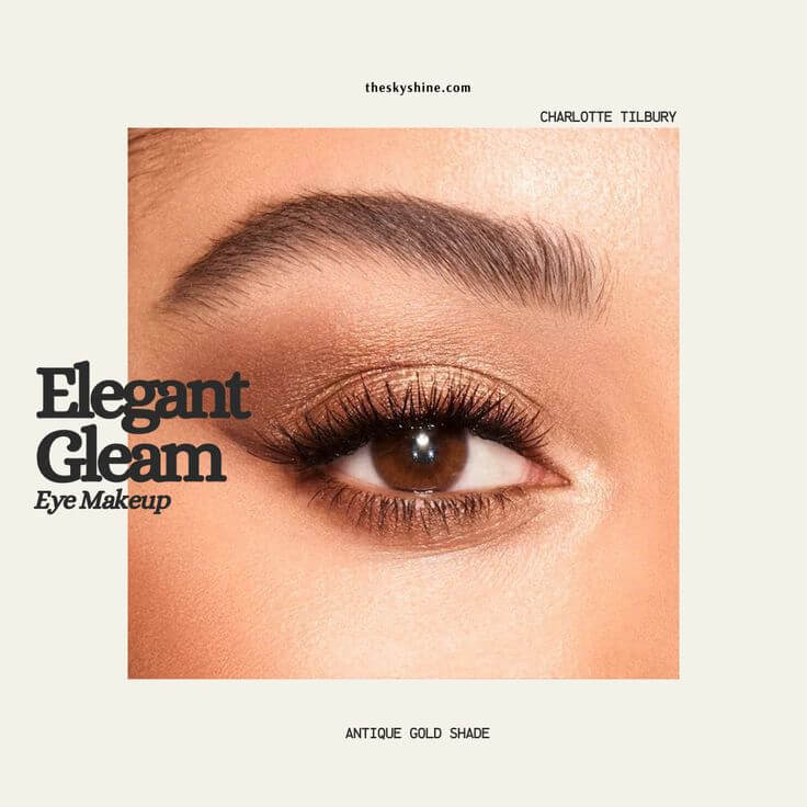 Antique Gold Makeup: Warm Glow, Zero Frost