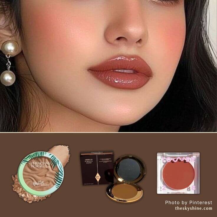 Sculpting with Warmth: Cheeks for Dark Autumn Beauty