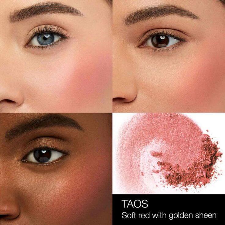 Dark Autumn Blush Makeup: Radiant Depth and Warm NARS Blush Taos