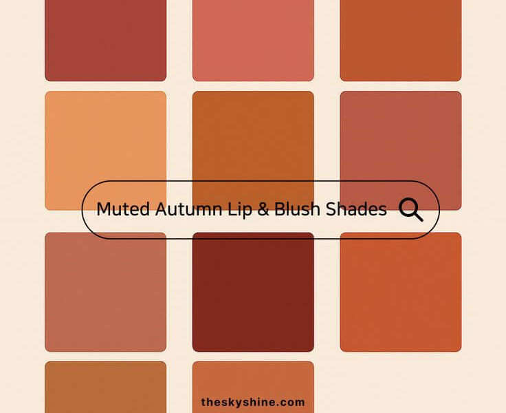 Muted Autumn Lip & Blush Color Guide