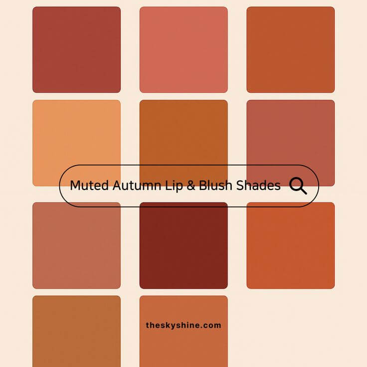 Muted Autumn Lip & Blush Color Guide