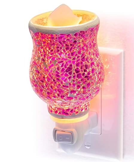 Wax cubes & wax warmer 2. Warmer  electric lights at night