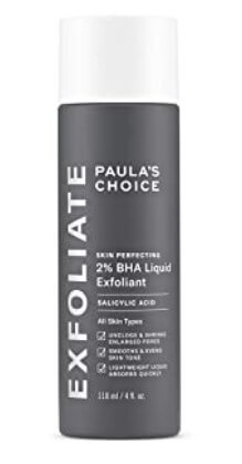 Pore reduction method 3. Exfoliation Paulas Choice exfoliant 