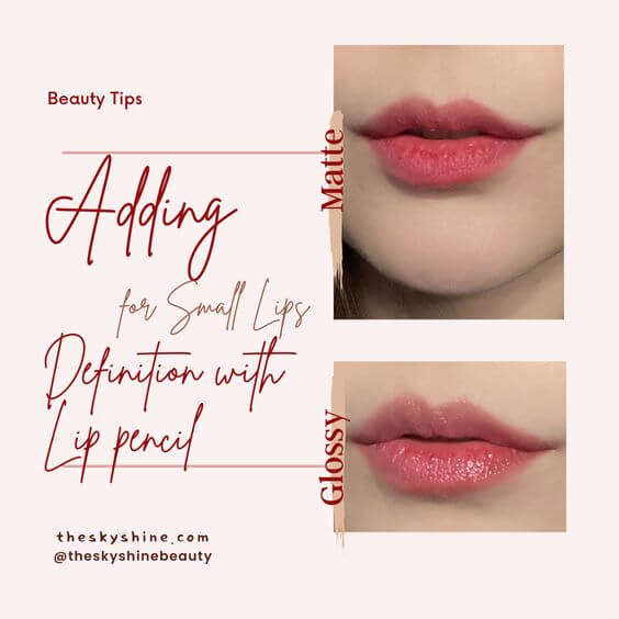 Why red lipstick doesn't match  3. Adding Definition with Lip pencil for Small Lips