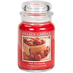 Eliminating odor in home: Best 6 scent candles 1. Village Candle Fresh Strawberries
Village Candle Fresh Strawberries can quickly eliminating odor. Fragrance has juicy strawberries and cane sugar. The overall scent is sweet. 