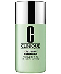 Natural Red lip makeup Base makeup Clinique Redness Solutions Makeup Foundation, good for oily skin or acne skin