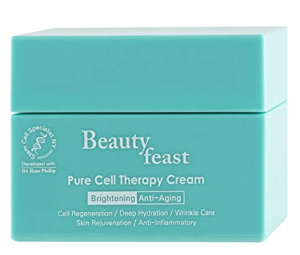 BEST 5 Eye creams for wrinkles 4. Best Eye cream for 40s and 50s Beautyfeast Pure Cell Therapy Cream is a facial regeneration cream. And use very small amounts when applying to eyes. It holds the dryness a lot. The feeling of use is good because the skin is moisturized for a long time and is not sticky. 
