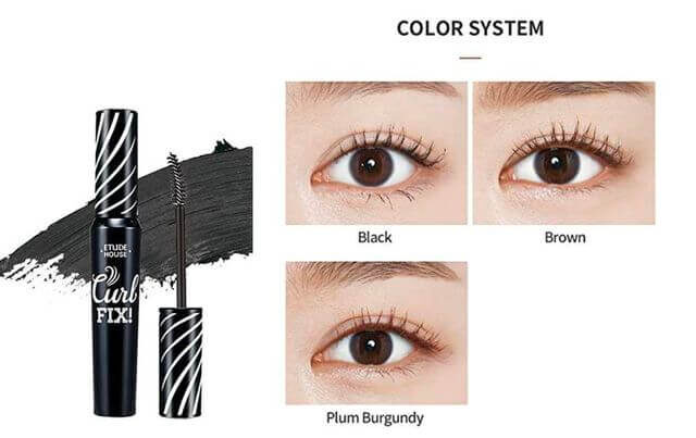 The 8 Best mascara for longer eyelash  2021 ETUDE HOUSE Lash Perm Curl Fix Mascara is a slightly curved C-curl brush, so it is good to apply overall. It is also easy to apply on the lower lashes with a curve. 