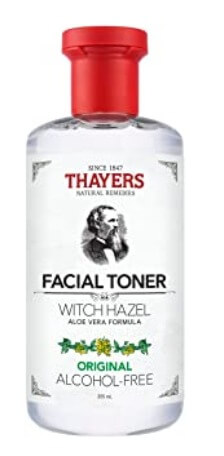 How to remove eye makeup without causing wrinkles Step 3.  Put toner on a cotton pad and wipe off the eye makeup around your eyes once more. Get the look: Alcohol-Free Toner THAYERS Alcohol-Free Witch Hazel Facial Toner 