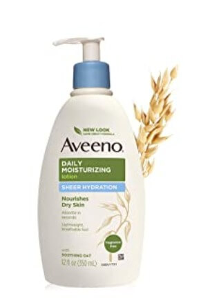 Summer body lotion for every skin type 4. Aveeno Body Lotion Best for dry skin