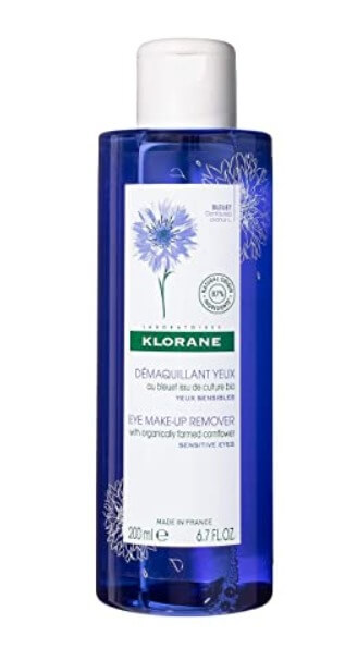 6 Best Lip and Eye Remover 2022 1. Klorane Eye Makeup Remover is a gentle and effective option for removing eye makeup for sensitive skin and all skin type. Cornflower has been known for it's soothing, softening and decongesting properties.