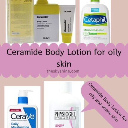 Ceramide Body Lotion for oily skin