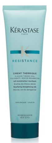 8 Best Products For Damaged Hair Styling Cream Kerastase resistance ciment thermique is a lotion formulation that protects hair from heat before drying. 