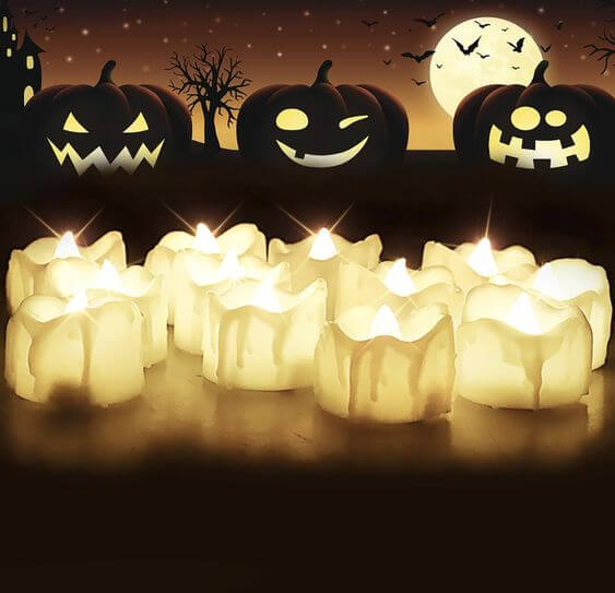 The 5 Best Halloween LED Candle Lights: Spooky and Safe 1. Timer Tea Lights, These Flameless LED Candles are incredibly stunning, featuring a flickering flame design. Their small size makes them perfect for scattering around your Halloween, Christmas, and anniversary decor.
Homemory Timer Tea Lights