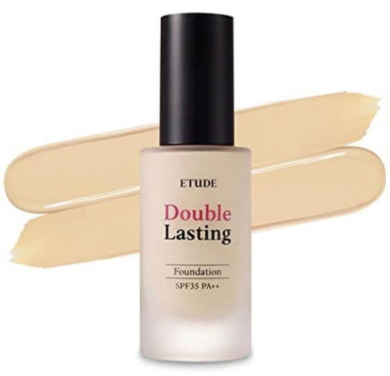 9 Best smudge proof makeup products for under your face mask  1. Foundation  ETUDE HOUSE New Double Lasting Foundation, ETUDE HOUSE Double Lasting Foundation is adheres well to the skin that doesn't stain on the mask. It is good with excellent full coverage and for 24 hours. 