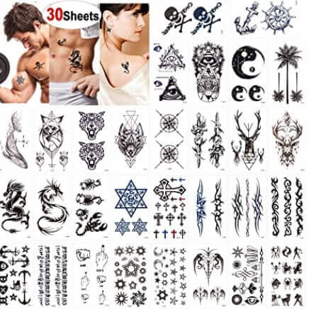 temporary tattoo sticker for men Samll size tattoo designe