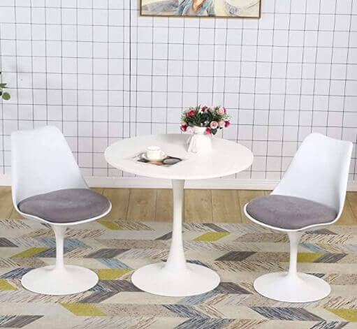 7 Mid Century Modern Round Table & tips
Mid-Century Modern small Table for 2 or 3 persons Thin carpets are a good choice when used with dining tables because you can easily wipe off food or pollutants. 