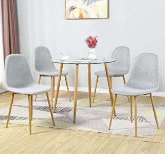 7 Mid Century Modern Round Table & tips
Mid-Century Modern small glass Dining Table If you use a gray color, you can have a relaxed feeling in the house. And Bacyion dining table set includes one dining table and four dining thicker padded cushion chairs. 