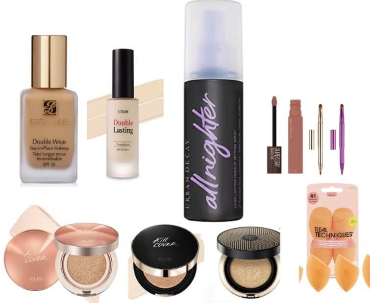 9 Best smudge proof makeup products for under your face mask, Introducing smudge proof makeup products (foundation, cushion, makeup setting spray, lip) that do not stick to the mask even with makeup on. 