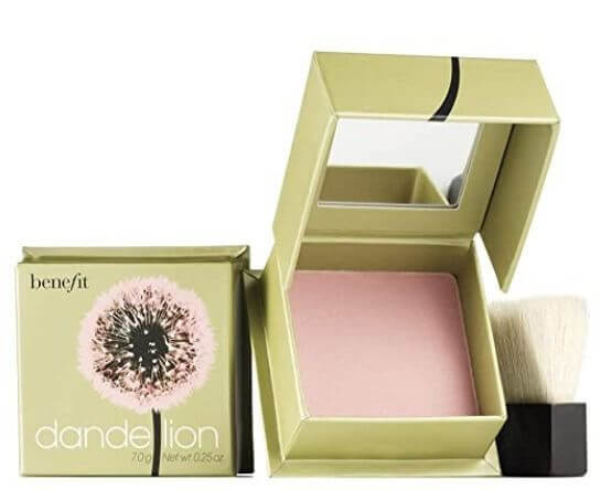 13 Best Pressed Powder Blush 2021 Pale Pink blush Benefit Cosmetics Dandelion blush