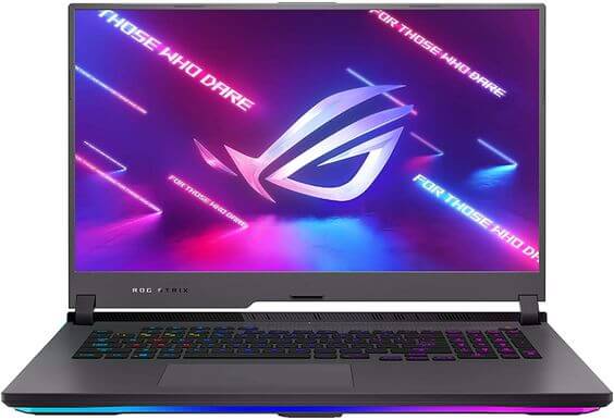2021 6 Best 17 inch laptops for Graphic Design gaming laptop ASUS ROG Strix G17 17.3” 