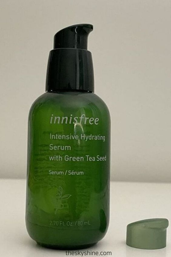 innisfree intensive hydrating serum with green tea seed Review There is a K-beauty skincare product called Innisfree Intensive Hydrating Serum with Green Tea Seed, which is suitable for oily and combination skin. This lightweight facial serum is recommended for those who want to moisturize their oily or combination skin in all seasons. I have been using it to the point that the bottle is almost empty