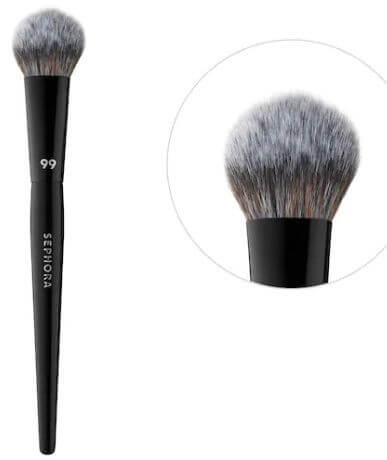 How to apply Clinique Cheek Pop blush with brush  Sephora pro blush brush #99 Rounded brush 