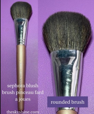 How to apply Clinique Cheek Pop blush with brush 2. How To Choice Blush Brush Blush Rounded Brush sephora blush brush pinceau fard a joues is that the rounded brush head and allow you to easily apply and build color of the cheeks, leaving the perfect deposit of color. 