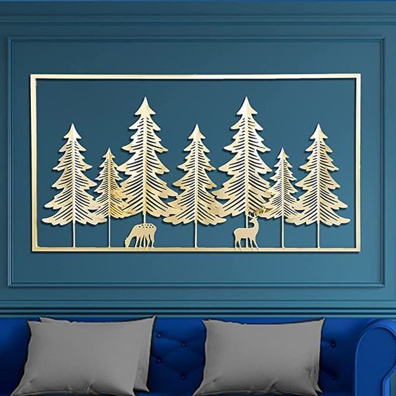 Christmas wall decorations home:Tapestry, Curtain Light 1. Metal wall frame