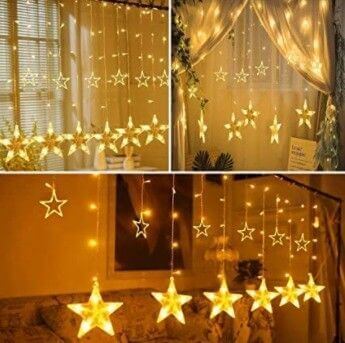 Christmas wall decorations home:Tapestry, Curtain Light 3. Curtain lights
