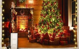 Christmas wall decorations home:Tapestry, Curtain Light