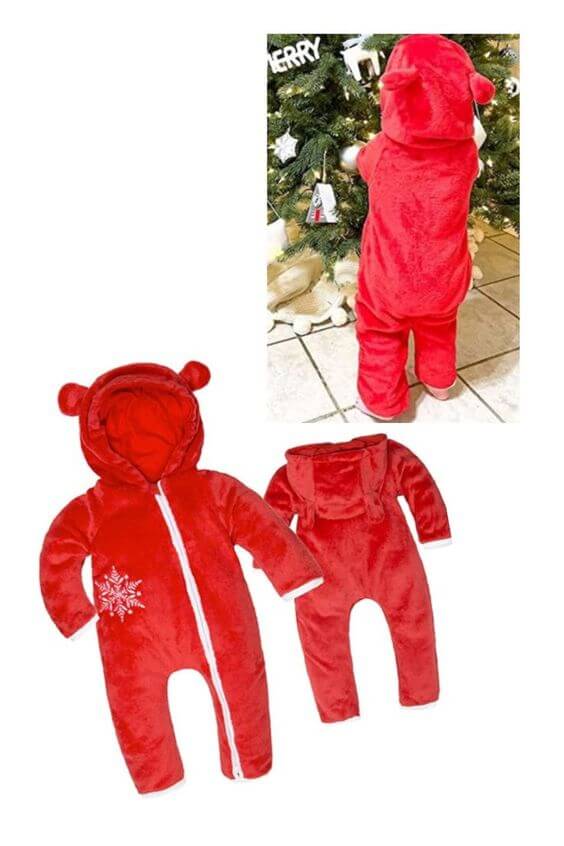 Best funny Christmas pajamas for family Christmas pajamas for kids & Baby red baby bear pajama  lovely red baby bear pajama