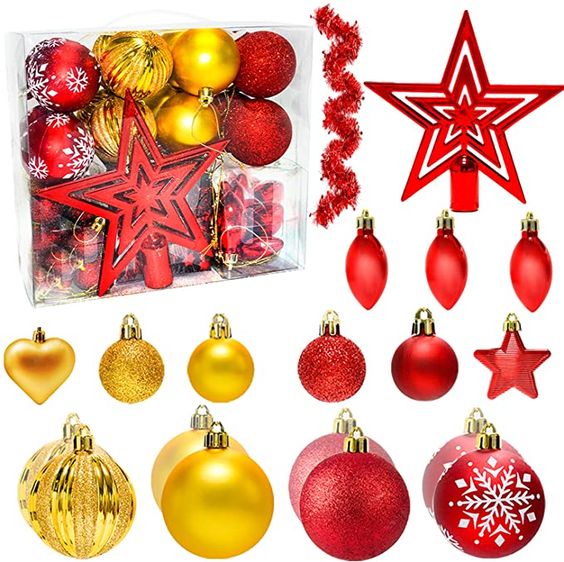 Best 17 Christmas tree decorations  2. Outdoor Christmas tree with ribbon
Christmas Ball Ornaments 