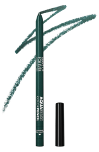 2022 beauty trend:Colorful eyeliner makeup forever dark green eyeliner