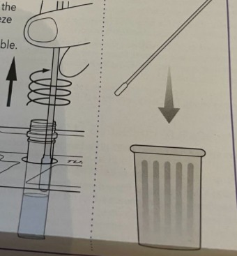 Quidel QuickVue at home OTC COVID-19 Test kit Review  How to use COVID-19 Test kit at home  Step 4. Place swab in the tube