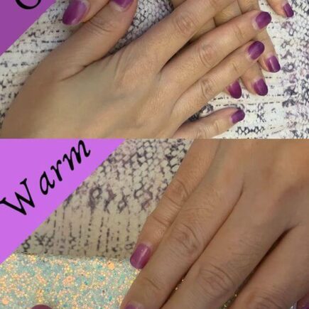 Temperature Color Changing Violet gel nail – Tutorial