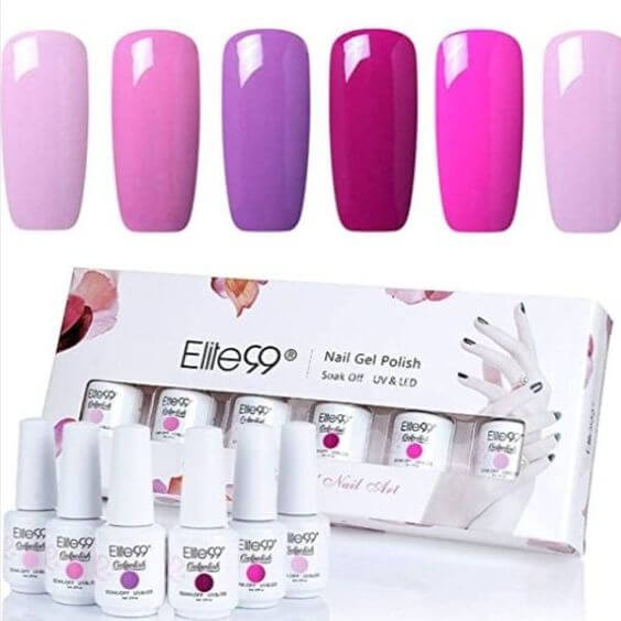 Temperature Color Changing Violet gel nail – Tutorial Try it look
Elite99 Gel Nail Polish