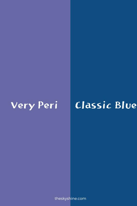 2022 Beaty trend color: Very Peri very peri classic blue Pantone has defined it as the warmest of all shades of blue. This is easier to understand when compared to the 2020 Pantone Color Classic Blue.