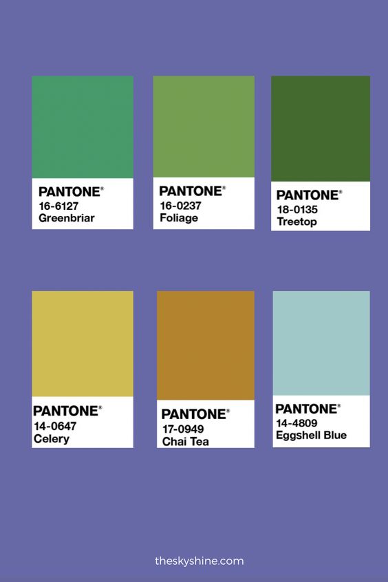 2022 Beaty trend color: Very Peri WELLSPRING Green and PANTONE 17-3938 Very Peri highlight their healthful properties. Also, when you do your nails, you can create a cute and fresh look by using Very Peri and Eggshell Blue