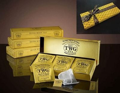 TWG PARIS-SINGAPORE TEA - 15 Cotton Tea Bags (Exclusive GREEN Tea Bags)