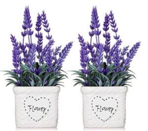 lavender Artificial Lavender Flowers 2Pcs 