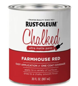 wall paint red  Rust-Oleum -  Farmhouse Red 