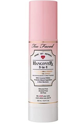 The 5 Best makeup setting spray for dry skin 2022 Too Faced Hangover Rx 3 in 1 Replenishing Primer & Setting Spray