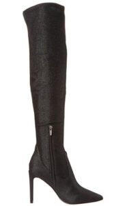 Thigh-high boots: How to wear long boots to match FW 1. Mini skirt  BLACK Over-The-Knee Boot