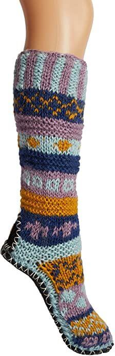 The 10 Best Fuzzy and Fluffy Socks to keep warm for women  2. Long & Thigh High Fuzzy and Fluffy Sock Long Slipper Socks