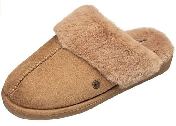 12 Best Women Slippers: Fuzzy Fluffy 2022 NINE WEST Scuff Slippers For Women, Extra Soft & Comfortable Winter House Shoes