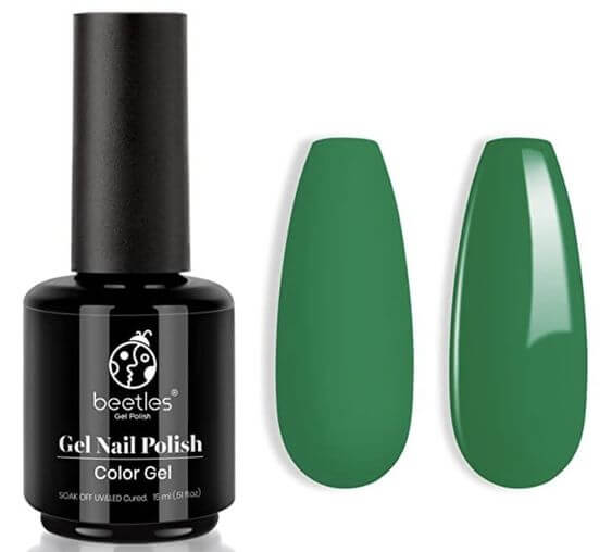 16 Best Short Nail Trends 2022 : Spring & Summer Nature gel nail polish green